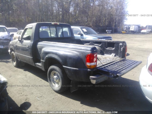 1FTCR10A6VPB02550 - 1997 FORD RANGER BLACK photo 3