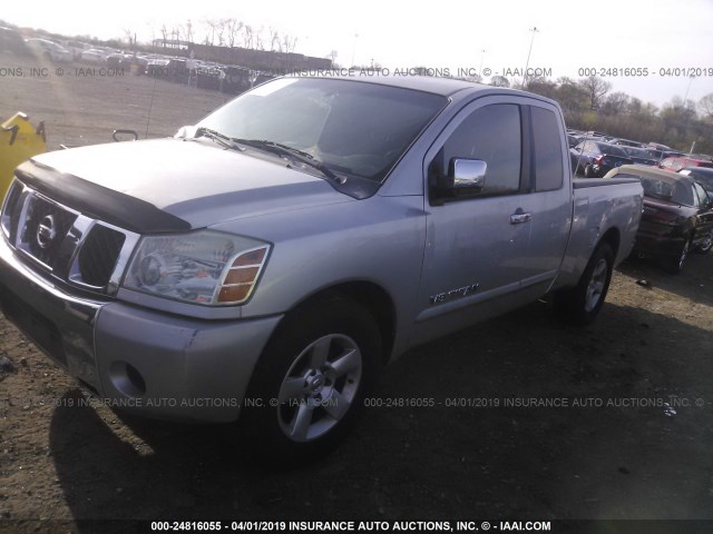 1N6BA06A47N243133 - 2007 NISSAN TITAN XE/SE/LE SILVER photo 2