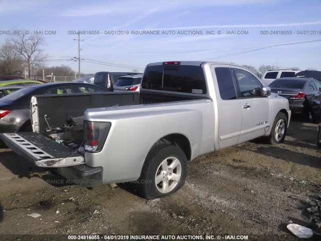 1N6BA06A47N243133 - 2007 NISSAN TITAN XE/SE/LE SILVER photo 4