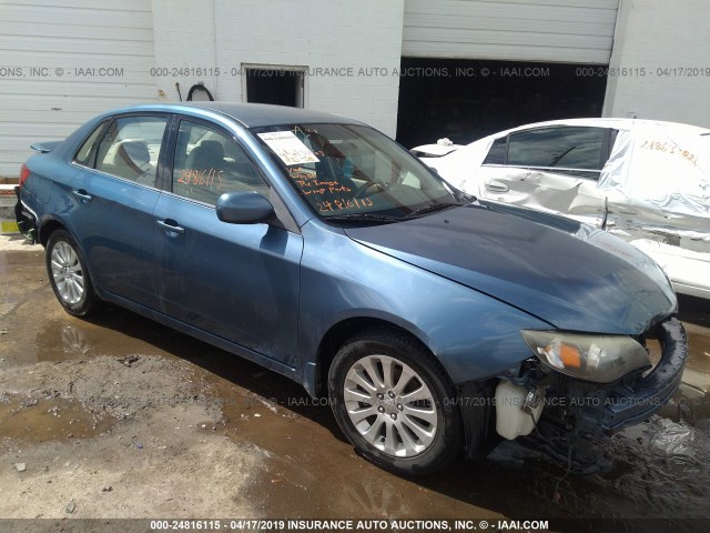 JF1GE61608H500989 - 2008 SUBARU IMPREZA 2.5I BLUE photo 1