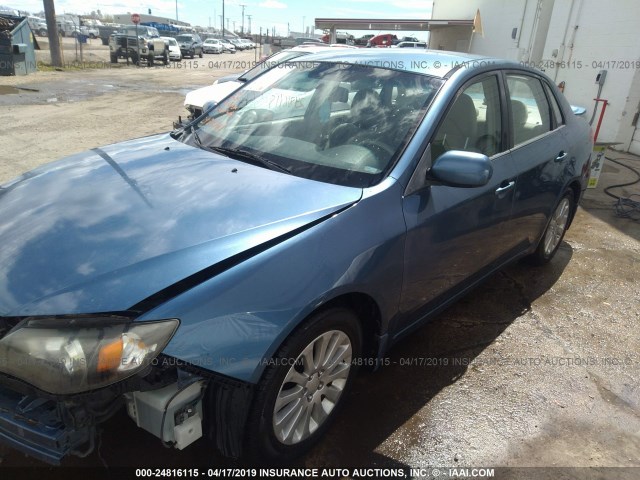 JF1GE61608H500989 - 2008 SUBARU IMPREZA 2.5I BLUE photo 2