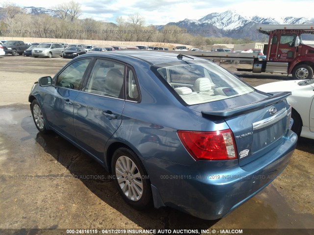 JF1GE61608H500989 - 2008 SUBARU IMPREZA 2.5I BLUE photo 3