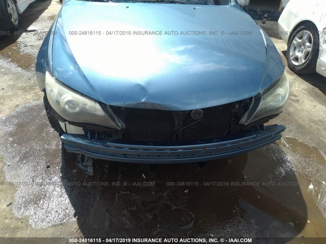 JF1GE61608H500989 - 2008 SUBARU IMPREZA 2.5I BLUE photo 6