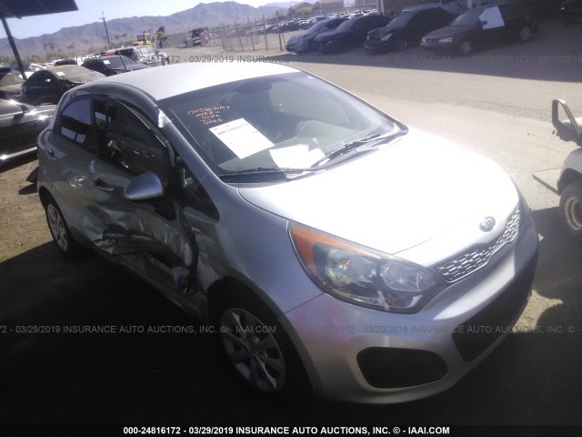 KNADM5A37D6313266 - 2013 KIA RIO LX GRAY photo 1