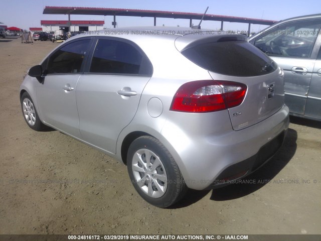 KNADM5A37D6313266 - 2013 KIA RIO LX GRAY photo 3