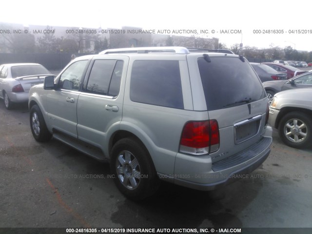 5LMEU68H03ZJ48553 - 2003 LINCOLN AVIATOR GREEN photo 3