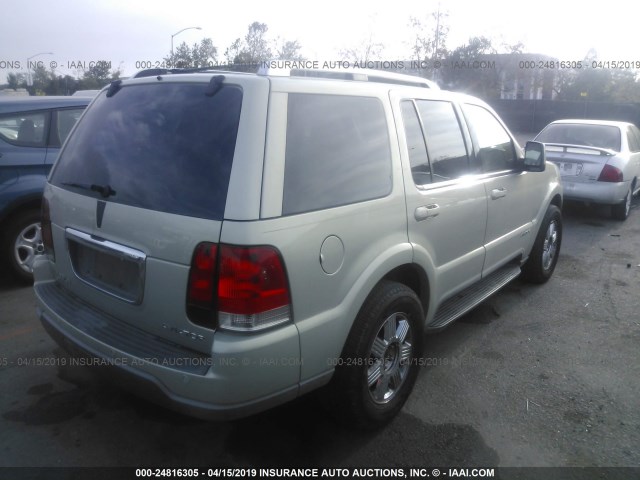 5LMEU68H03ZJ48553 - 2003 LINCOLN AVIATOR GREEN photo 4