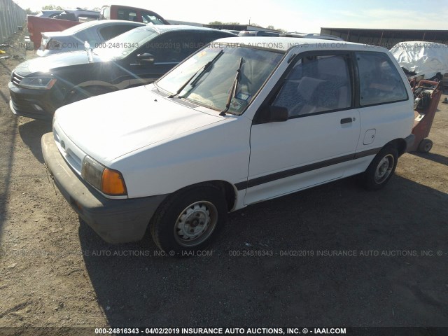 KNJPT06H3L6105598 - 1990 FORD FESTIVA L PLUS WHITE photo 2