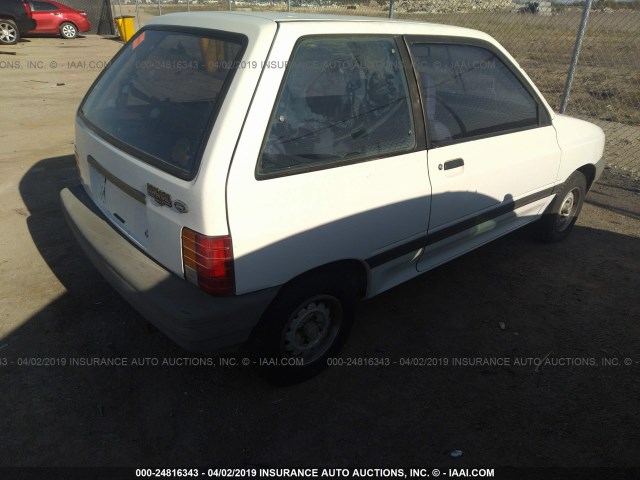 KNJPT06H3L6105598 - 1990 FORD FESTIVA L PLUS WHITE photo 4