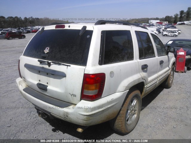 1J4GW48N84C230100 - 2004 JEEP GRAND CHEROKEE LAREDO/COLUMBIA/FREEDOM WHITE photo 4