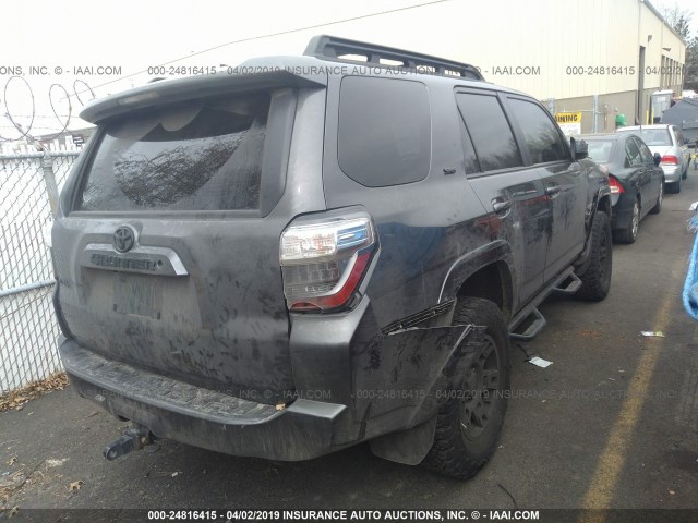 JTEBU5JR7G5406258 - 2016 TOYOTA 4RUNNER SR5 PREM/LTDL/TRAIL/TRD GRAY photo 4