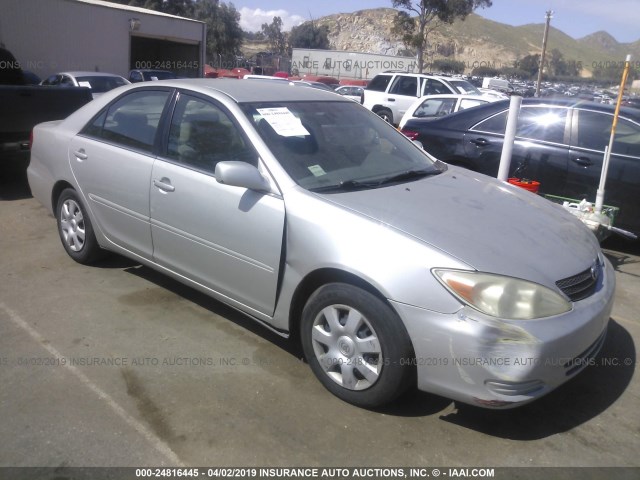 4T1BE32K13U126757 - 2003 TOYOTA CAMRY LE/XLE/SE SILVER photo 1