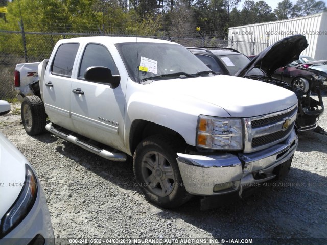 3GCPKSE74DG142606 - 2013 CHEVROLET SILVERADO K1500 LT WHITE photo 1