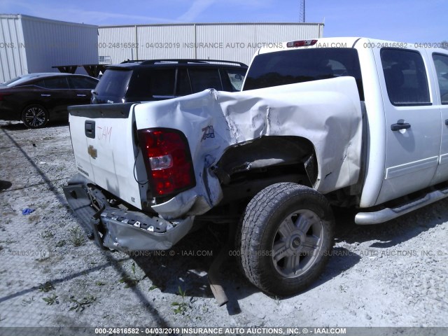 3GCPKSE74DG142606 - 2013 CHEVROLET SILVERADO K1500 LT WHITE photo 6