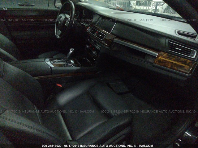 WBAYE4C54ED137717 - 2014 BMW 740 LI BLACK photo 5