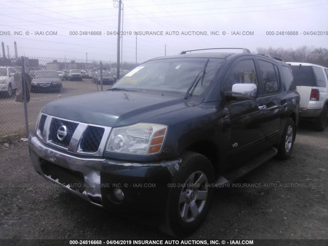 5N1AA08A15N708729 - 2005 NISSAN ARMADA SE/LE GREEN photo 2