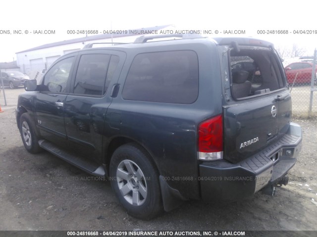 5N1AA08A15N708729 - 2005 NISSAN ARMADA SE/LE GREEN photo 3