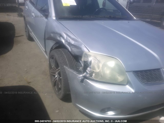 4A3AB76S45E030397 - 2005 MITSUBISHI GALANT GTS GRAY photo 6