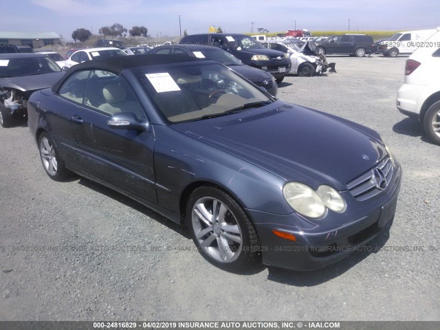 WDBTK56G96T063984 - 2006 MERCEDES-BENZ CLK 350 BLUE photo 1