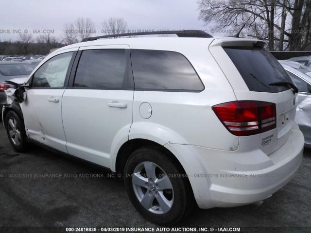 3D4PG5FV1AT147770 - 2010 DODGE JOURNEY SXT WHITE photo 3