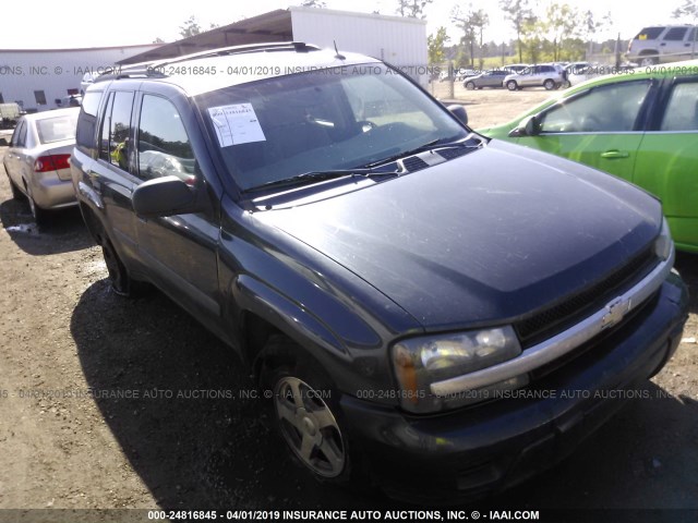 1GNDS13S152183412 - 2005 CHEVROLET TRAILBLAZER LS/LT GRAY photo 1