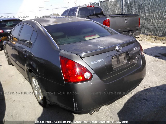 1N4BA41E06C811186 - 2006 NISSAN MAXIMA SE/SL GRAY photo 3