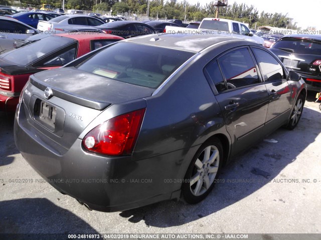 1N4BA41E06C811186 - 2006 NISSAN MAXIMA SE/SL GRAY photo 4