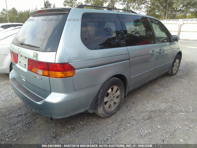 5FNRL18993B103401 - 2003 HONDA ODYSSEY EXL BLUE photo 4