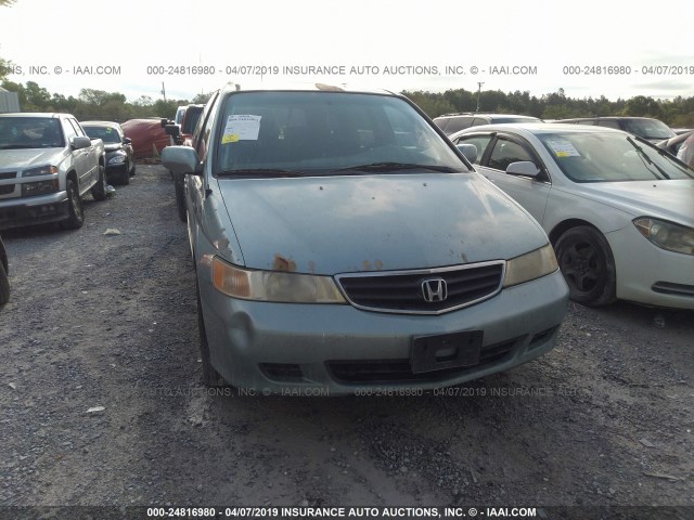 5FNRL18993B103401 - 2003 HONDA ODYSSEY EXL BLUE photo 6