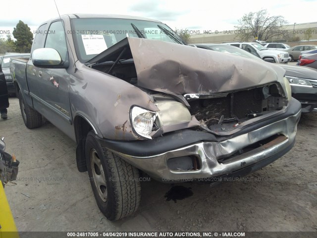 5TBRN34152S252820 - 2002 TOYOTA TUNDRA ACCESS CAB SR5 GRAY photo 1