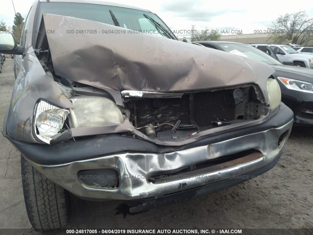 5TBRN34152S252820 - 2002 TOYOTA TUNDRA ACCESS CAB SR5 GRAY photo 6