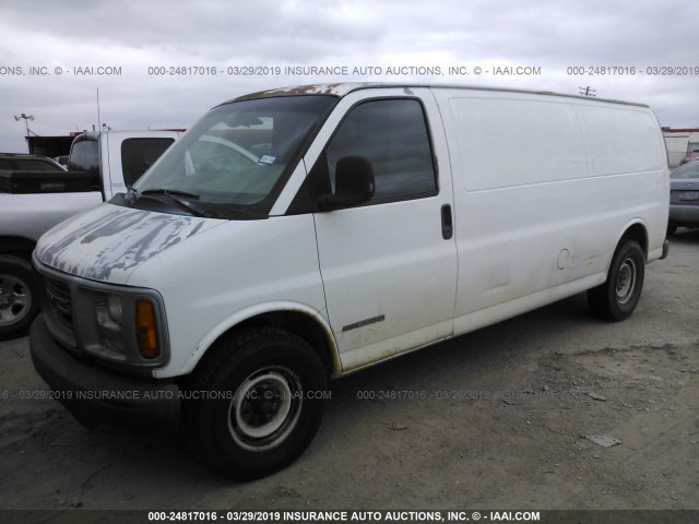 1GTGG29R911189539 - 2001 GMC SAVANA G2500 WHITE photo 2