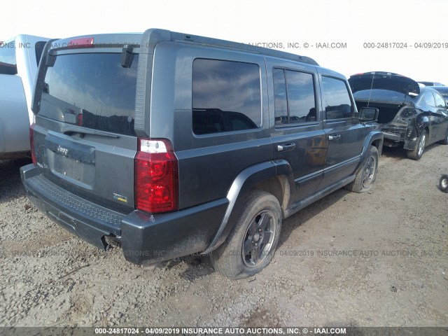 1J8HG48N78C173653 - 2008 JEEP COMMANDER SPORT GRAY photo 4