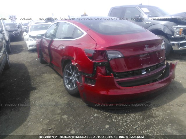 5YJ3E1EB0JF145976 - 2018 TESLA MODEL 3 RED photo 6