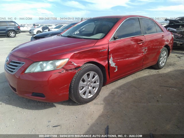 4T1BB46K17U004270 - 2007 TOYOTA CAMRY NEW GENERAT HYBRID RED photo 6