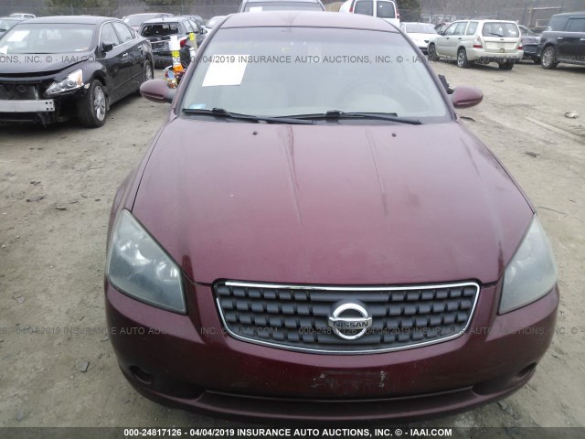 1N4AL11E75C372734 - 2005 NISSAN ALTIMA S/SL RED photo 6