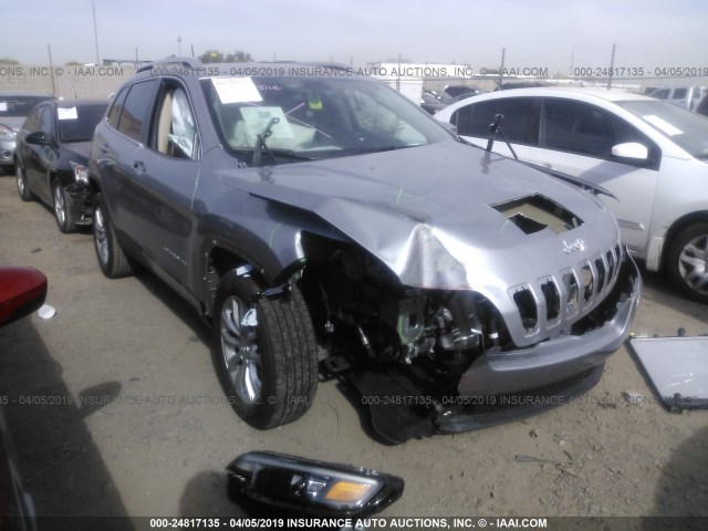 1C4PJLCB7KD223223 - 2019 JEEP CHEROKEE LATITUDE SILVER photo 1