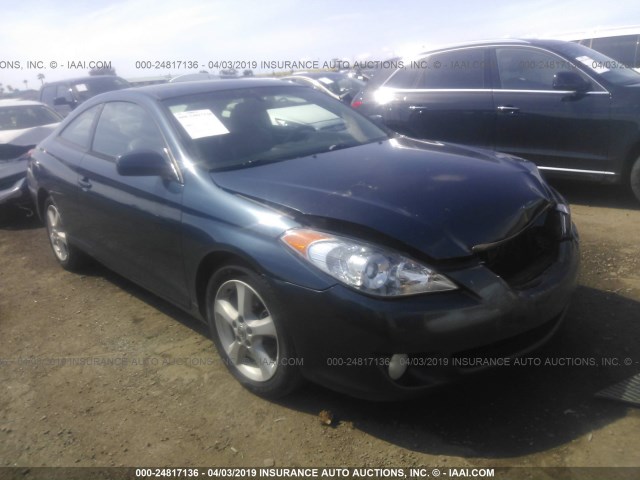 4T1CA30P04U023300 - 2004 TOYOTA CAMRY SOLARA SE/SLE BLUE photo 1