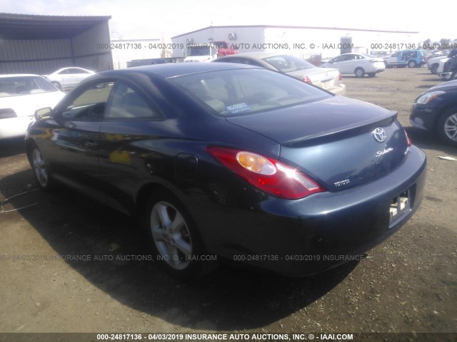 4T1CA30P04U023300 - 2004 TOYOTA CAMRY SOLARA SE/SLE BLUE photo 3