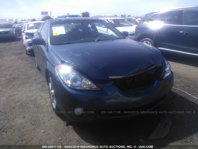 4T1CA30P04U023300 - 2004 TOYOTA CAMRY SOLARA SE/SLE BLUE photo 6