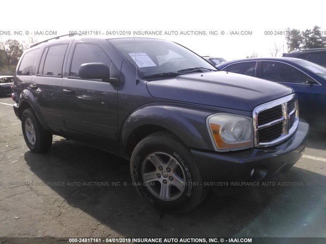 1D4HB48N54F104719 - 2004 DODGE DURANGO SLT GRAY photo 1