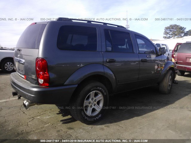 1D4HB48N54F104719 - 2004 DODGE DURANGO SLT GRAY photo 4