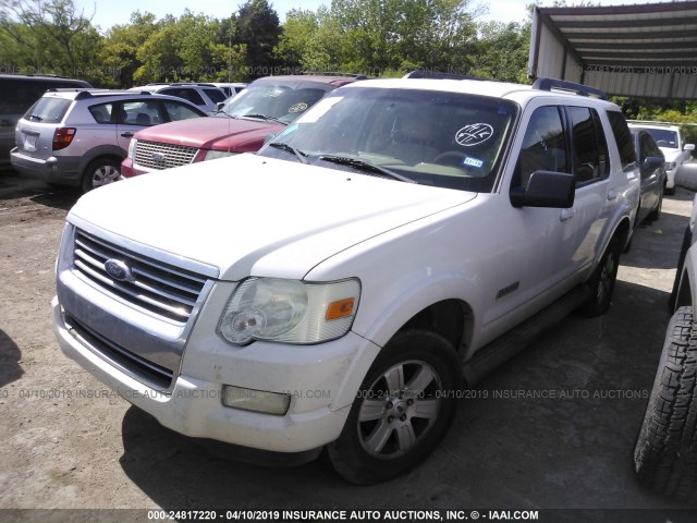 1FMEU73EX8UA86640 - 2008 FORD EXPLORER XLT WHITE photo 2