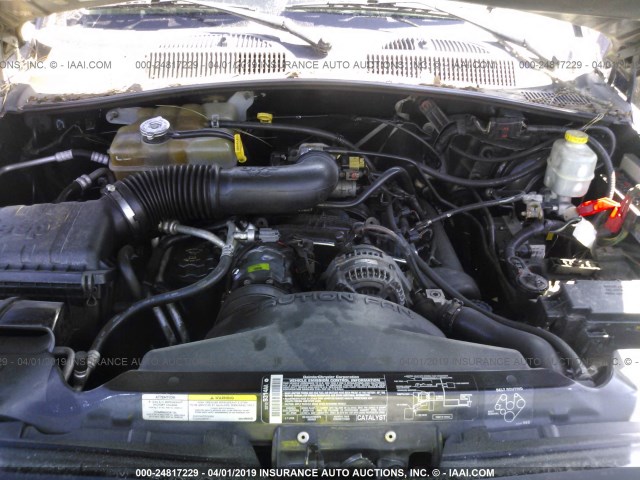 1J8GK38K35W679291 - 2005 JEEP LIBERTY RENEGADE BLACK photo 10