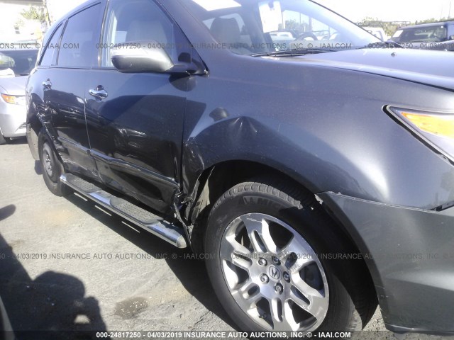 2HNYD28477H543582 - 2007 ACURA MDX TECHNOLOGY GRAY photo 6