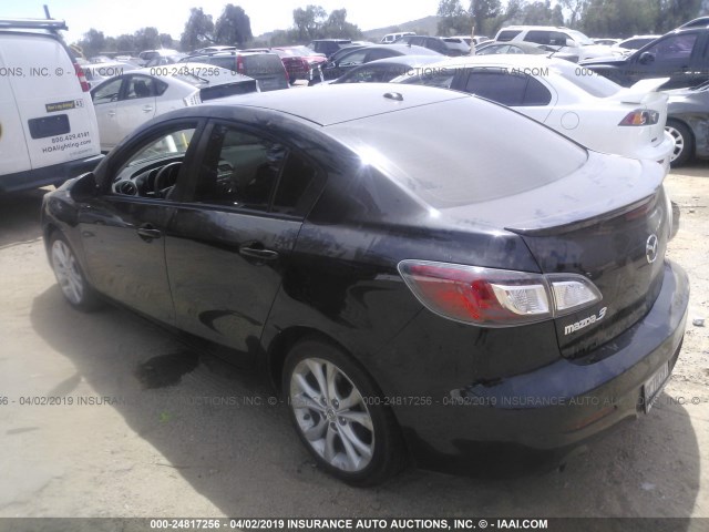 JM1BL1S65A1163343 - 2010 MAZDA 3 S BLACK photo 3