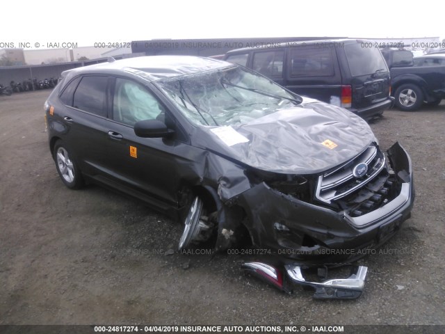 2FMTK3G92FBB92778 - 2015 FORD EDGE SE GRAY photo 1