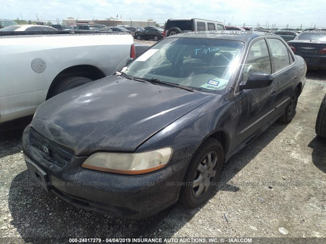 JHMCG56682C022880 - 2002 HONDA ACCORD EX BLACK photo 2