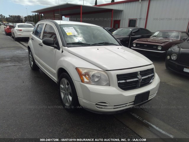 1B3HB48B57D519656 - 2007 DODGE CALIBER SXT WHITE photo 1