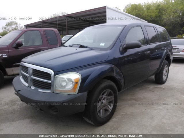 1D4HD38K15F548272 - 2005 DODGE DURANGO ST Dark Blue photo 2